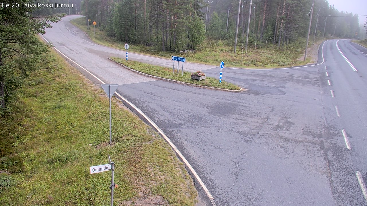 Weather Camera Image Väg 20 Taivalkoski, Jurmu, Taivalkoski, Pohjois-Pohjanmaa