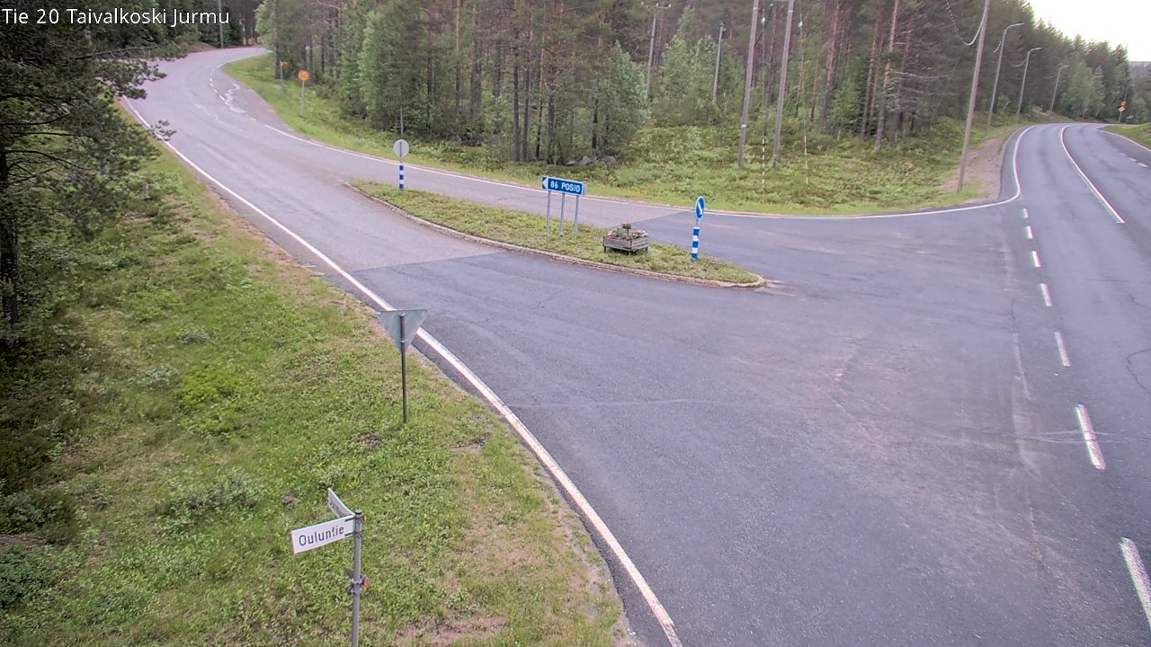 Kelikamerat Kuva Tie 20 Taivalkoski, Jurmu, Taivalkoski, Pohjois-Pohjanmaa