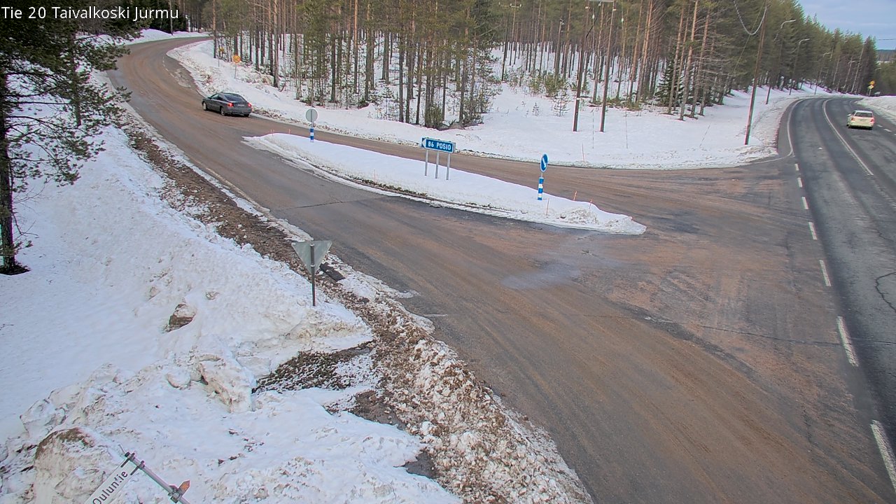 Weather Camera Image Väg 20 Taivalkoski, Jurmu, Taivalkoski, Pohjois-Pohjanmaa
