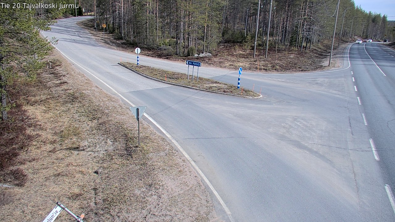 Weather Camera Image Road 20 Taivalkoski, Jurmu, Taivalkoski, Pohjois-Pohjanmaa