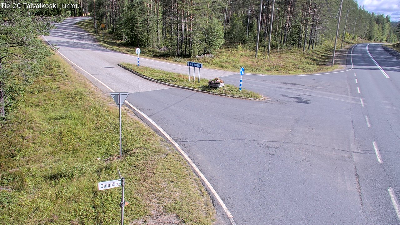 Weather Camera Image Väg 20 Taivalkoski, Jurmu, Taivalkoski, Pohjois-Pohjanmaa
