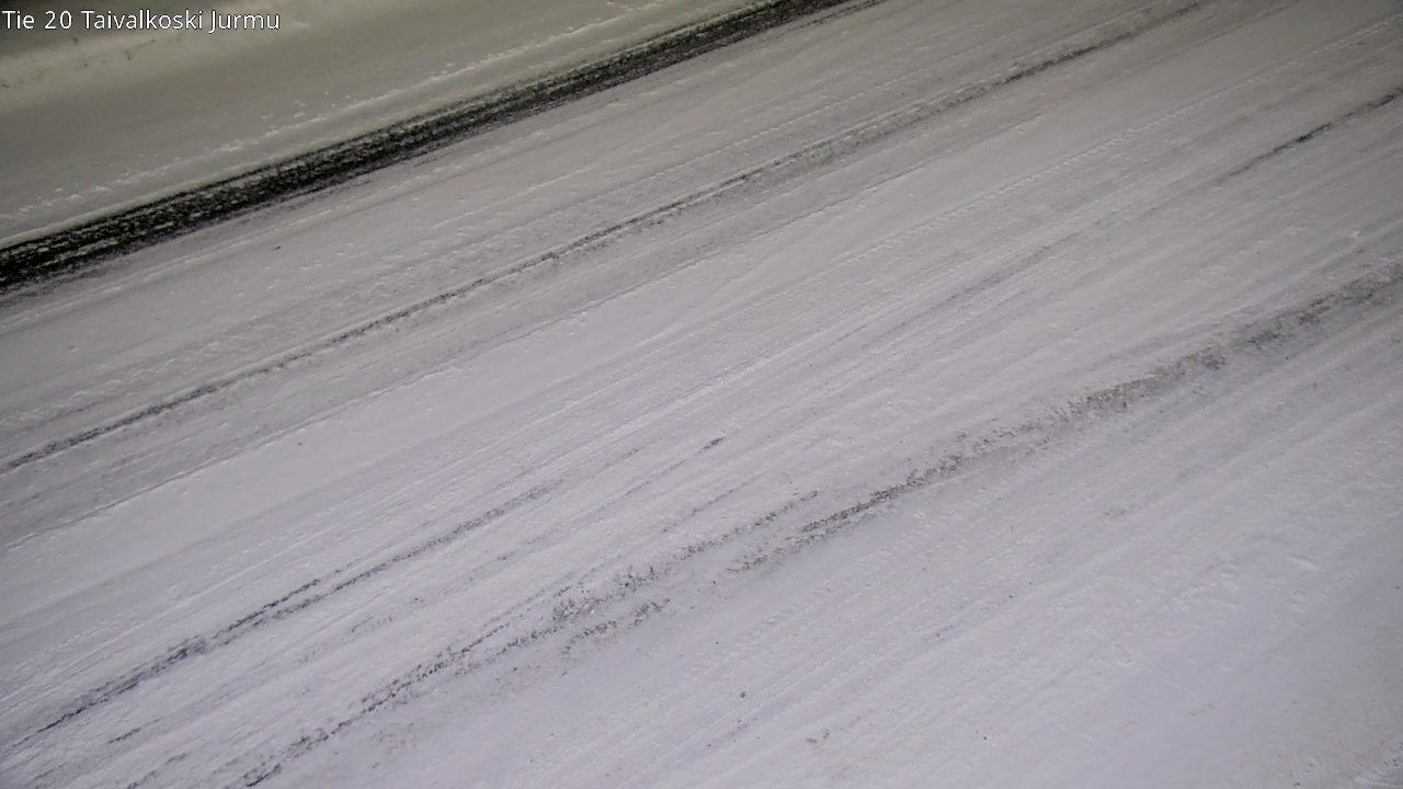 Weather Camera Image Väg 20 Taivalkoski, Jurmu, Taivalkoski, Pohjois-Pohjanmaa