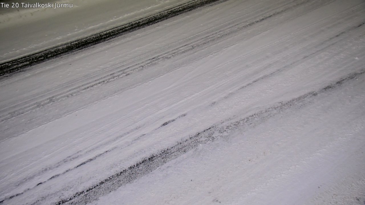 Weather Camera Image Väg 20 Taivalkoski, Jurmu, Taivalkoski, Pohjois-Pohjanmaa