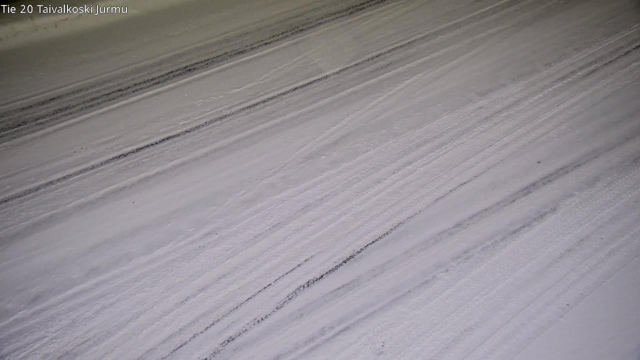 Weather Camera Image Väg 20 Taivalkoski, Jurmu, Taivalkoski, Pohjois-Pohjanmaa