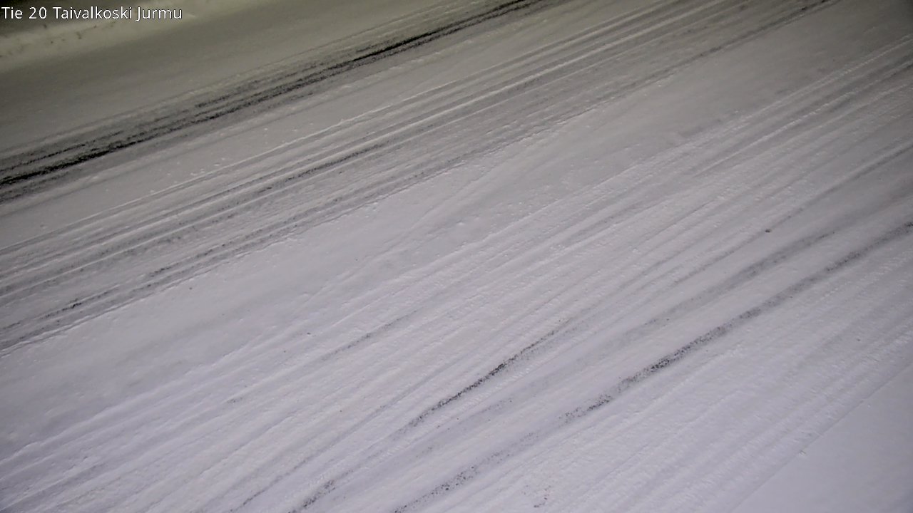 Weather Camera Image Väg 20 Taivalkoski, Jurmu, Taivalkoski, Pohjois-Pohjanmaa