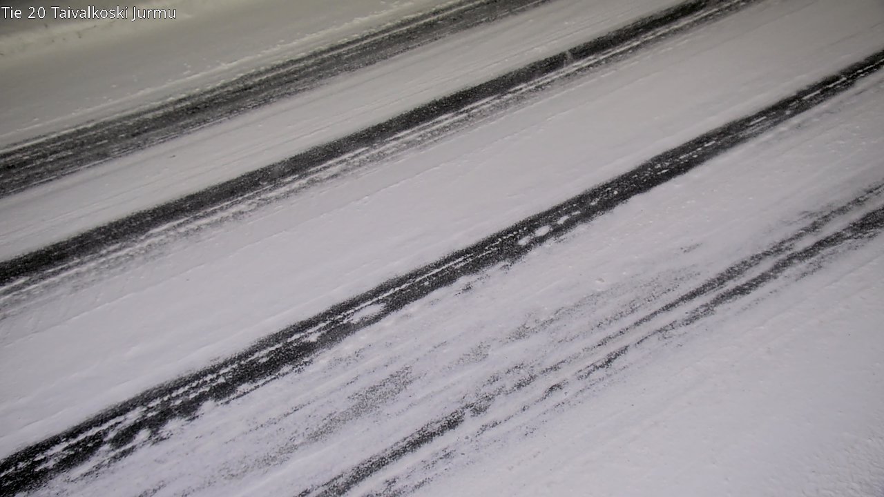 Weather Camera Image Väg 20 Taivalkoski, Jurmu, Taivalkoski, Pohjois-Pohjanmaa