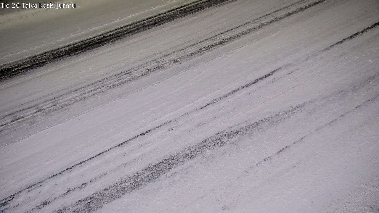 Weather Camera Image Väg 20 Taivalkoski, Jurmu, Taivalkoski, Pohjois-Pohjanmaa