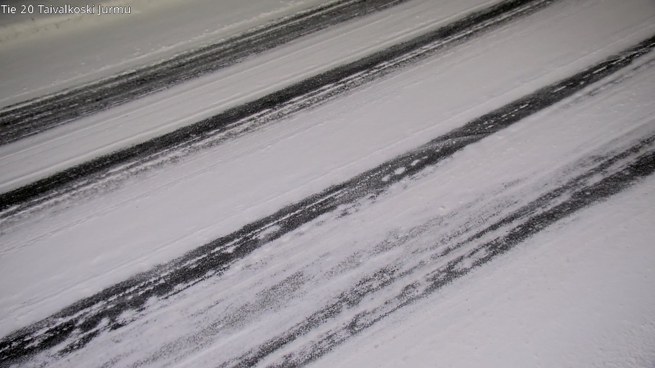 Weather Camera Image Väg 20 Taivalkoski, Jurmu, Taivalkoski, Pohjois-Pohjanmaa
