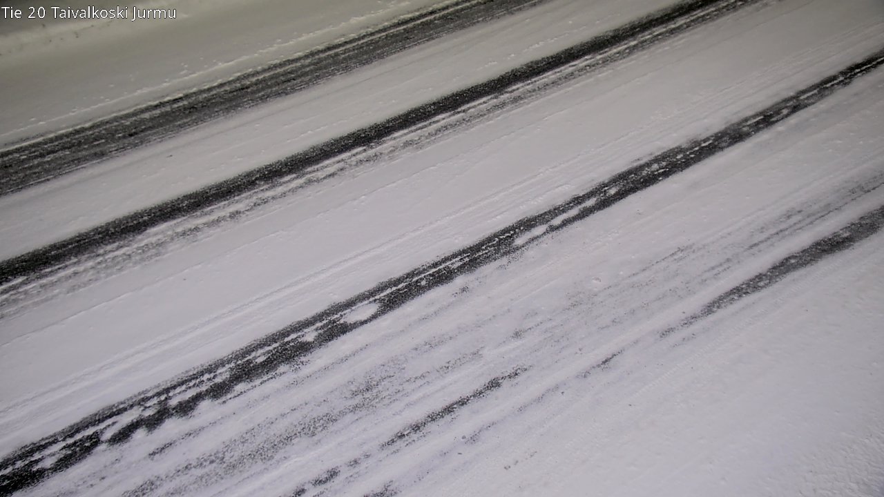 Weather Camera Image Väg 20 Taivalkoski, Jurmu, Taivalkoski, Pohjois-Pohjanmaa