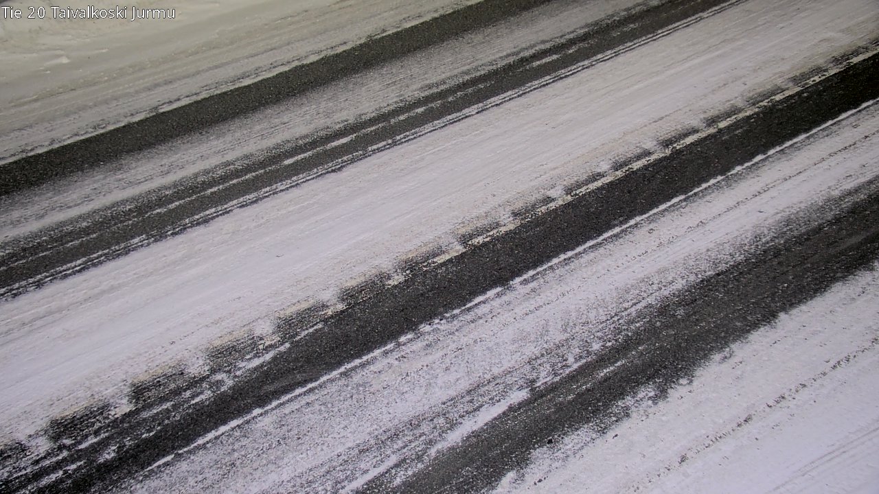 Weather Camera Image Väg 20 Taivalkoski, Jurmu, Taivalkoski, Pohjois-Pohjanmaa