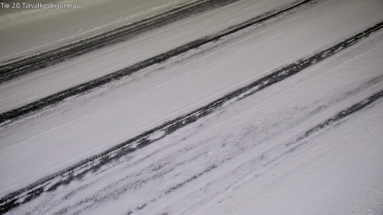Weather Camera Image Väg 20 Taivalkoski, Jurmu, Taivalkoski, Pohjois-Pohjanmaa