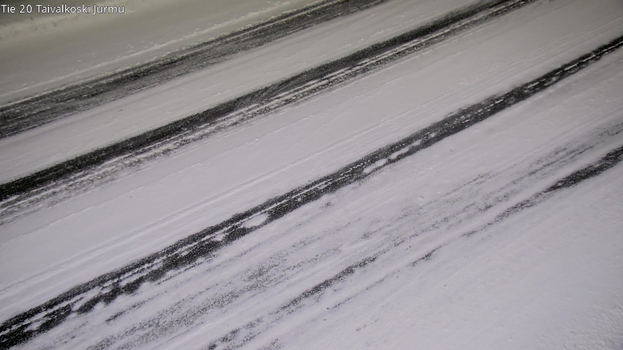 Weather Camera Image Väg 20 Taivalkoski, Jurmu, Taivalkoski, Pohjois-Pohjanmaa
