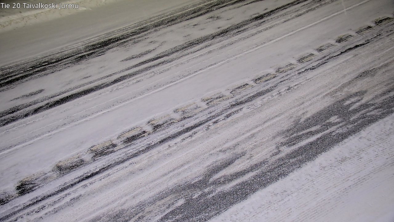 Weather Camera Image Väg 20 Taivalkoski, Jurmu, Taivalkoski, Pohjois-Pohjanmaa