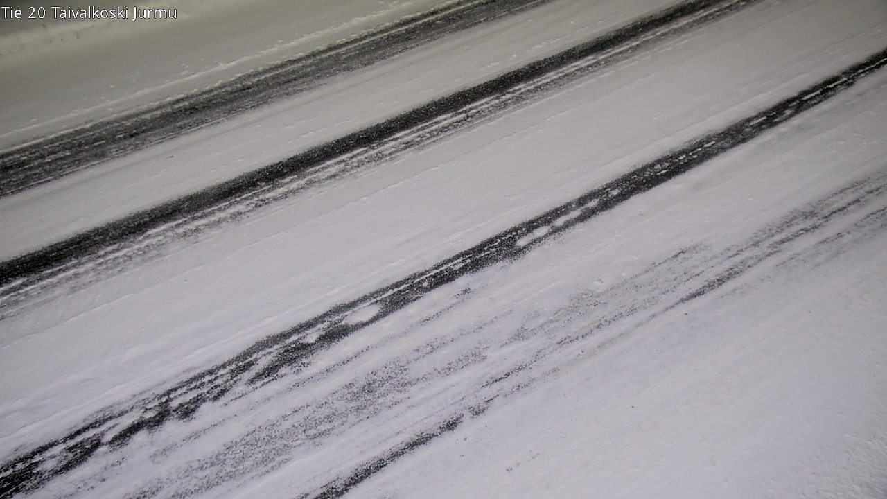 Weather Camera Image Väg 20 Taivalkoski, Jurmu, Taivalkoski, Pohjois-Pohjanmaa