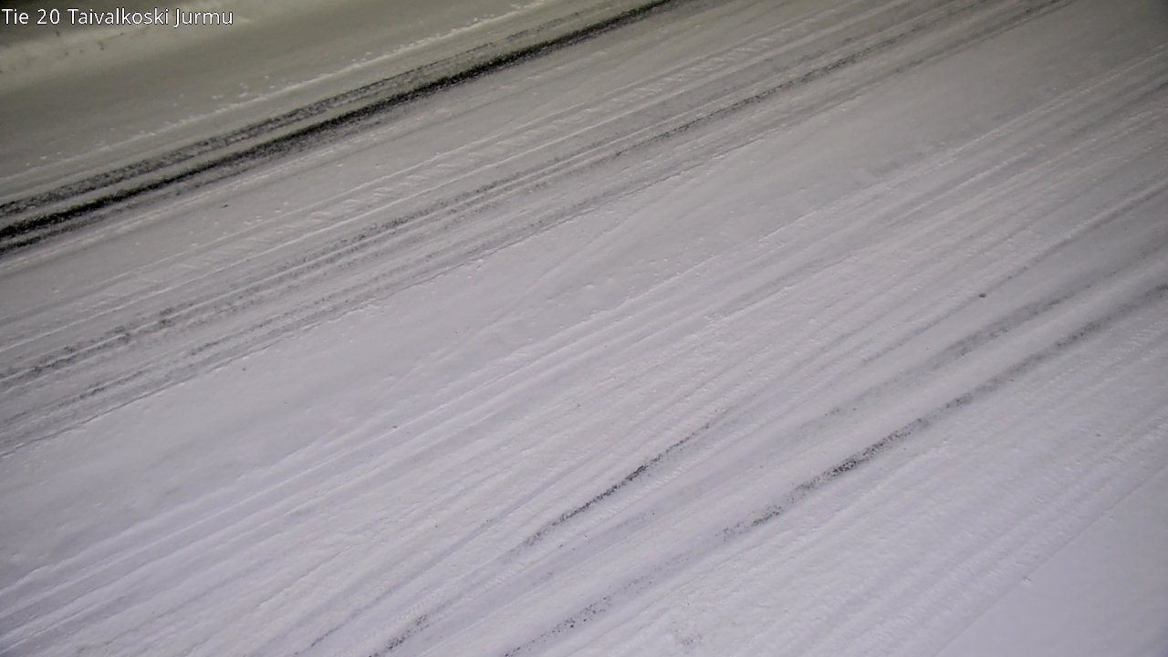 Weather Camera Image Väg 20 Taivalkoski, Jurmu, Taivalkoski, Pohjois-Pohjanmaa