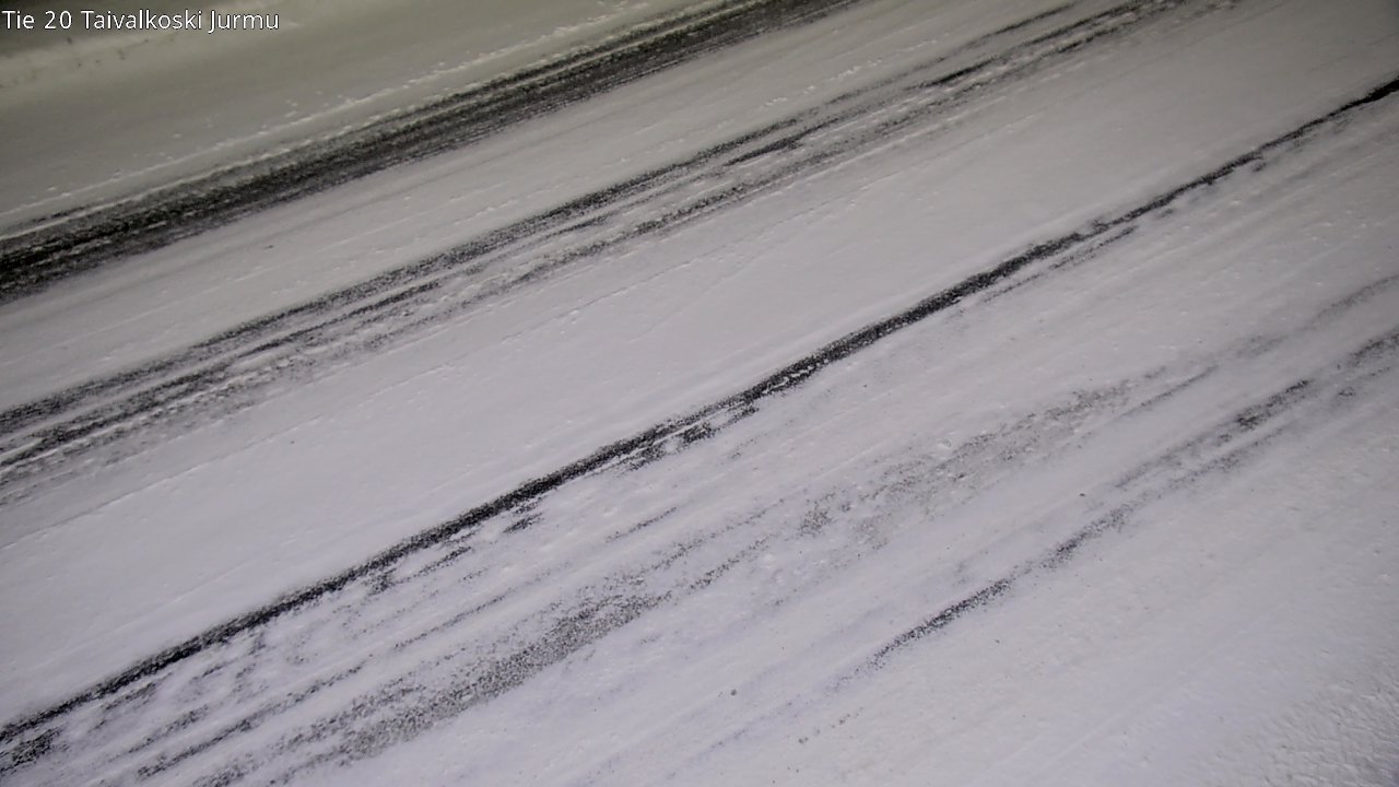 Weather Camera Image Väg 20 Taivalkoski, Jurmu, Taivalkoski, Pohjois-Pohjanmaa