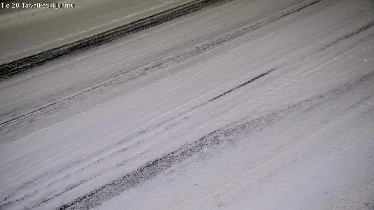 Weather Camera Image Väg 20 Taivalkoski, Jurmu, Taivalkoski, Pohjois-Pohjanmaa