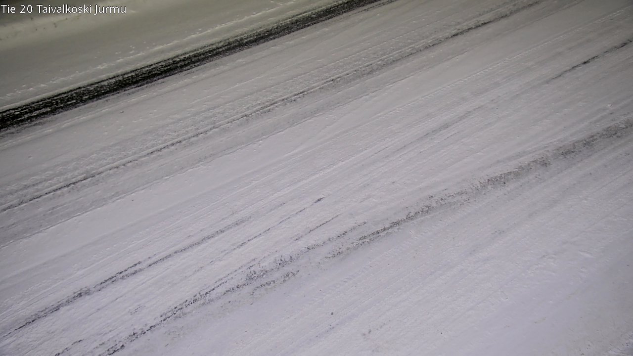 Weather Camera Image Väg 20 Taivalkoski, Jurmu, Taivalkoski, Pohjois-Pohjanmaa