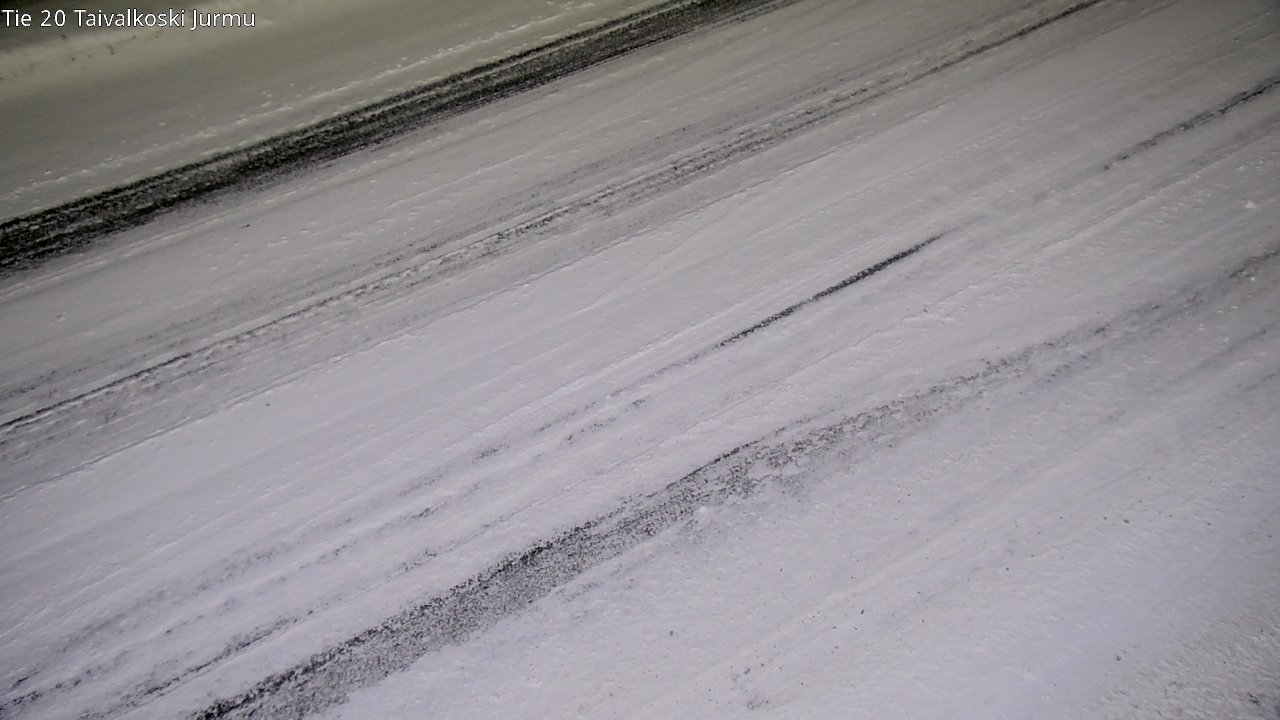Weather Camera Image Väg 20 Taivalkoski, Jurmu, Taivalkoski, Pohjois-Pohjanmaa