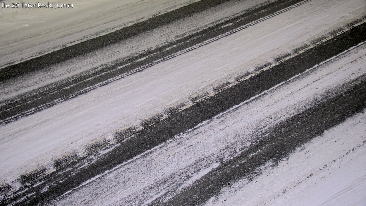 Weather Camera Image Väg 20 Taivalkoski, Jurmu, Taivalkoski, Pohjois-Pohjanmaa