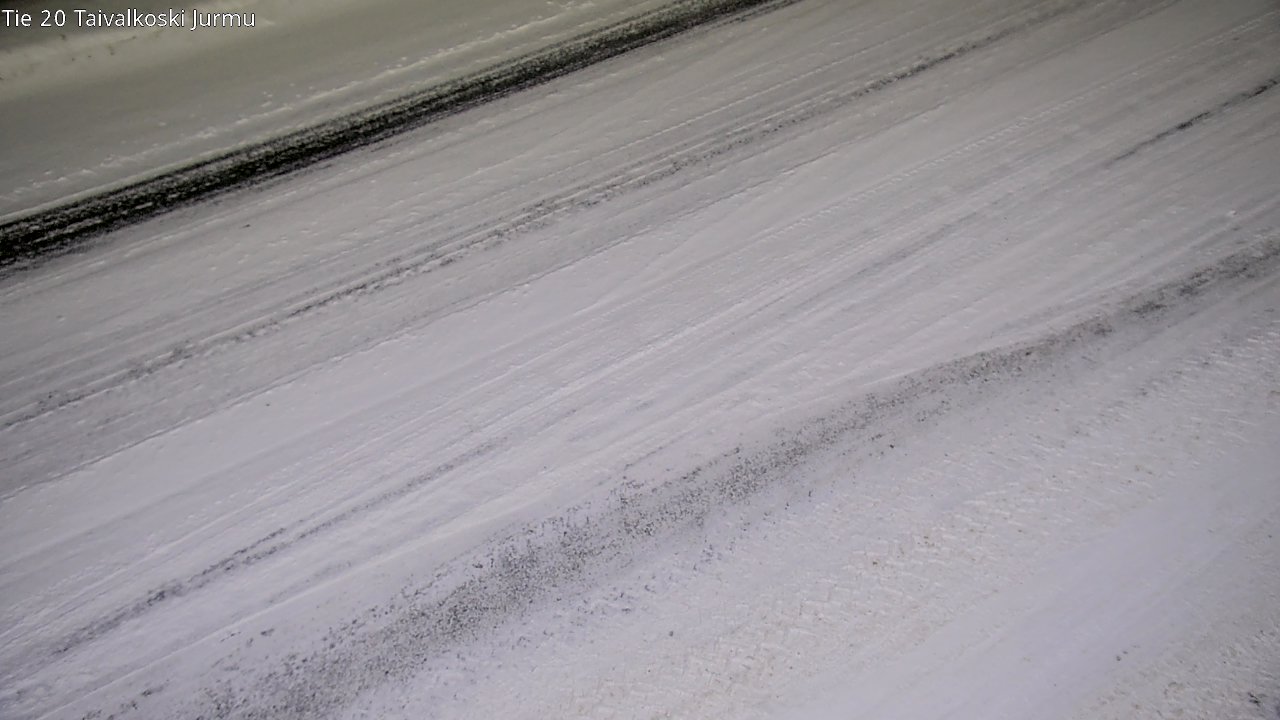 Weather Camera Image Väg 20 Taivalkoski, Jurmu, Taivalkoski, Pohjois-Pohjanmaa