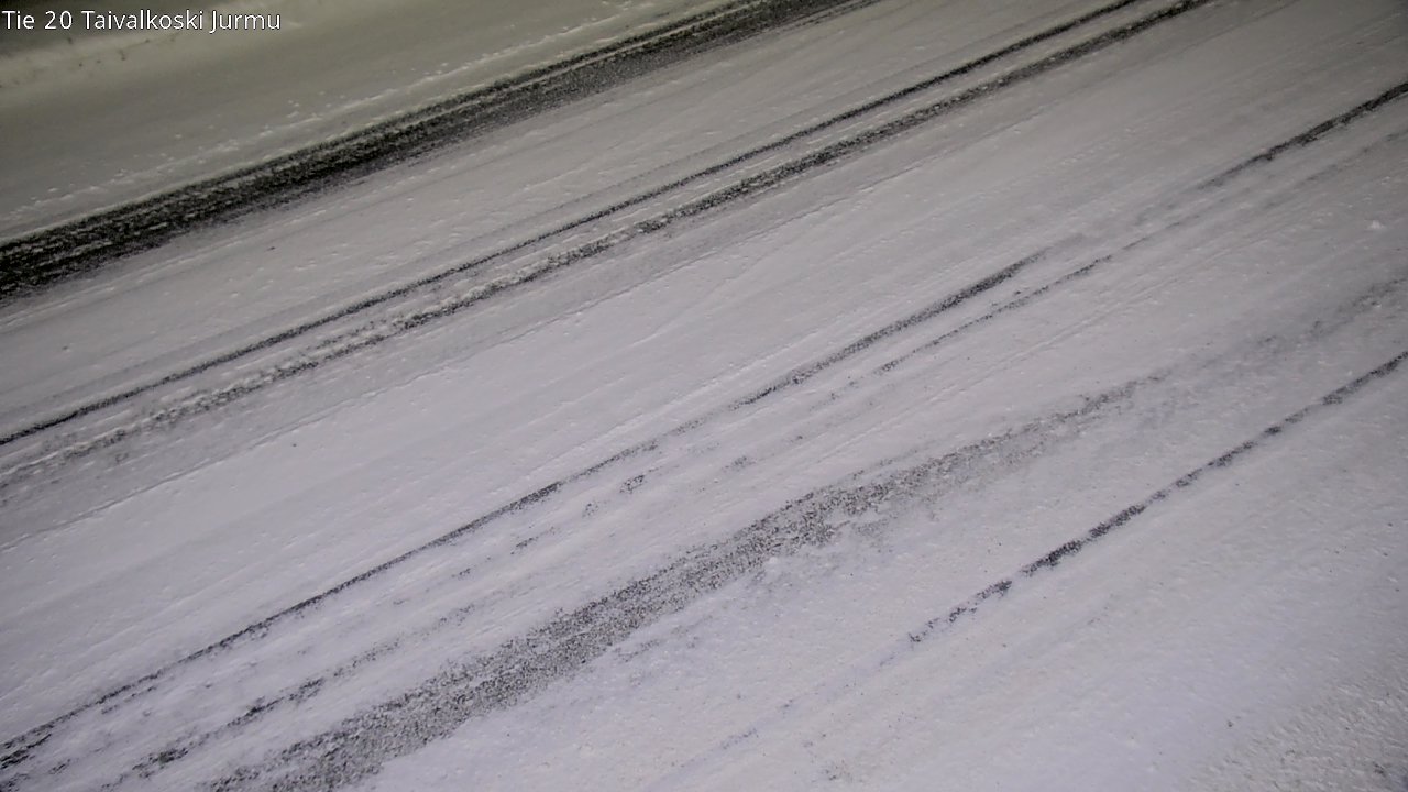 Weather Camera Image Väg 20 Taivalkoski, Jurmu, Taivalkoski, Pohjois-Pohjanmaa