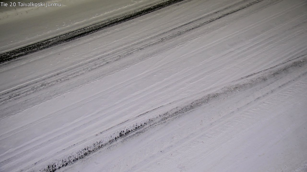 Weather Camera Image Väg 20 Taivalkoski, Jurmu, Taivalkoski, Pohjois-Pohjanmaa