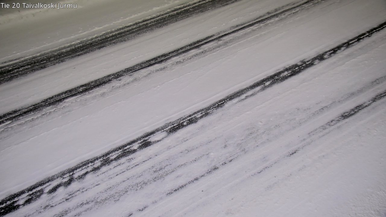 Weather Camera Image Väg 20 Taivalkoski, Jurmu, Taivalkoski, Pohjois-Pohjanmaa