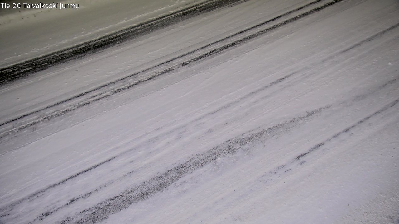 Weather Camera Image Väg 20 Taivalkoski, Jurmu, Taivalkoski, Pohjois-Pohjanmaa