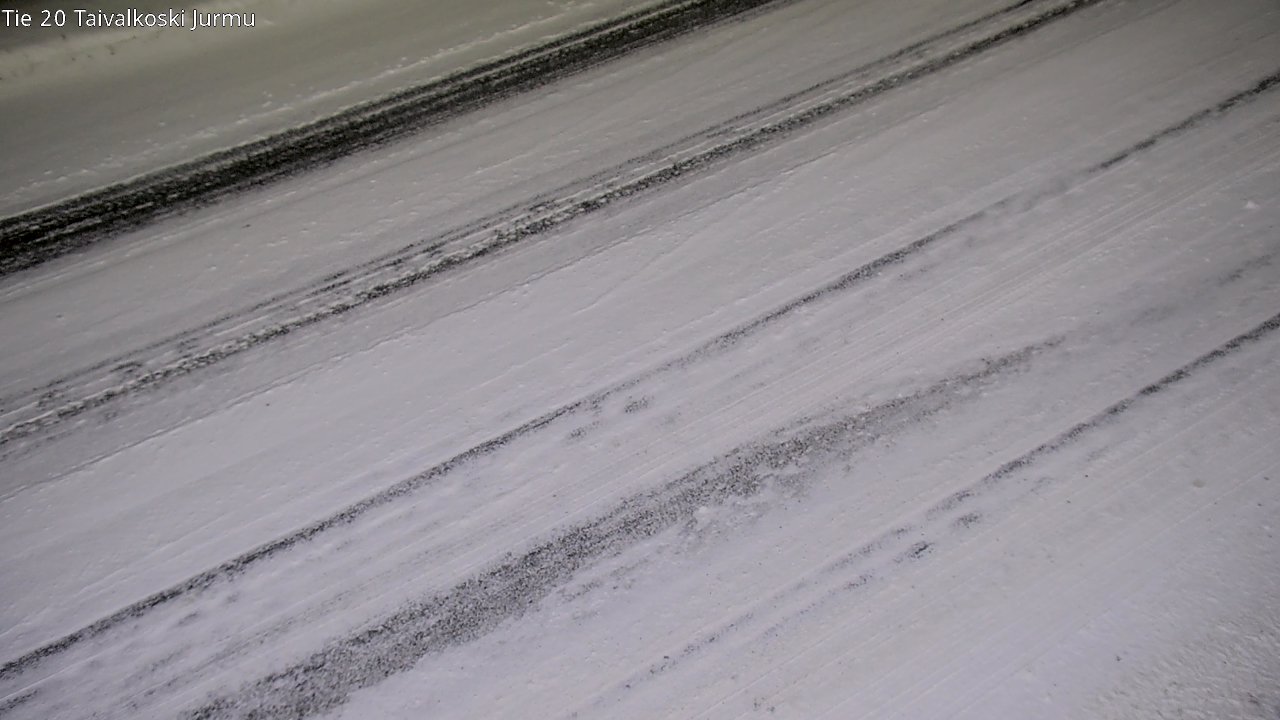 Weather Camera Image Väg 20 Taivalkoski, Jurmu, Taivalkoski, Pohjois-Pohjanmaa