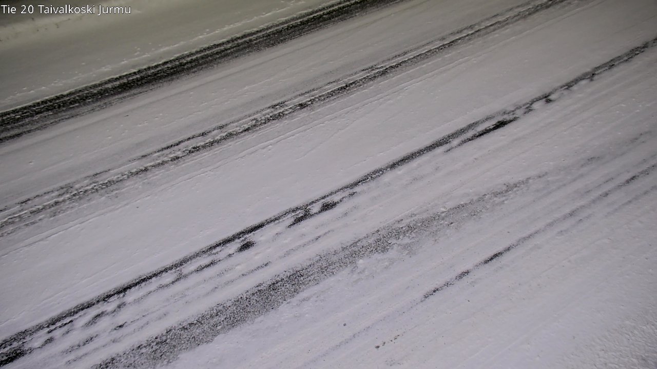 Weather Camera Image Väg 20 Taivalkoski, Jurmu, Taivalkoski, Pohjois-Pohjanmaa