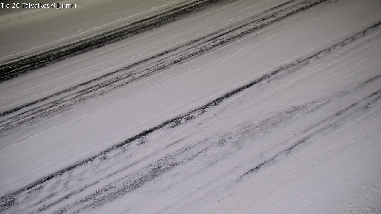 Weather Camera Image Väg 20 Taivalkoski, Jurmu, Taivalkoski, Pohjois-Pohjanmaa