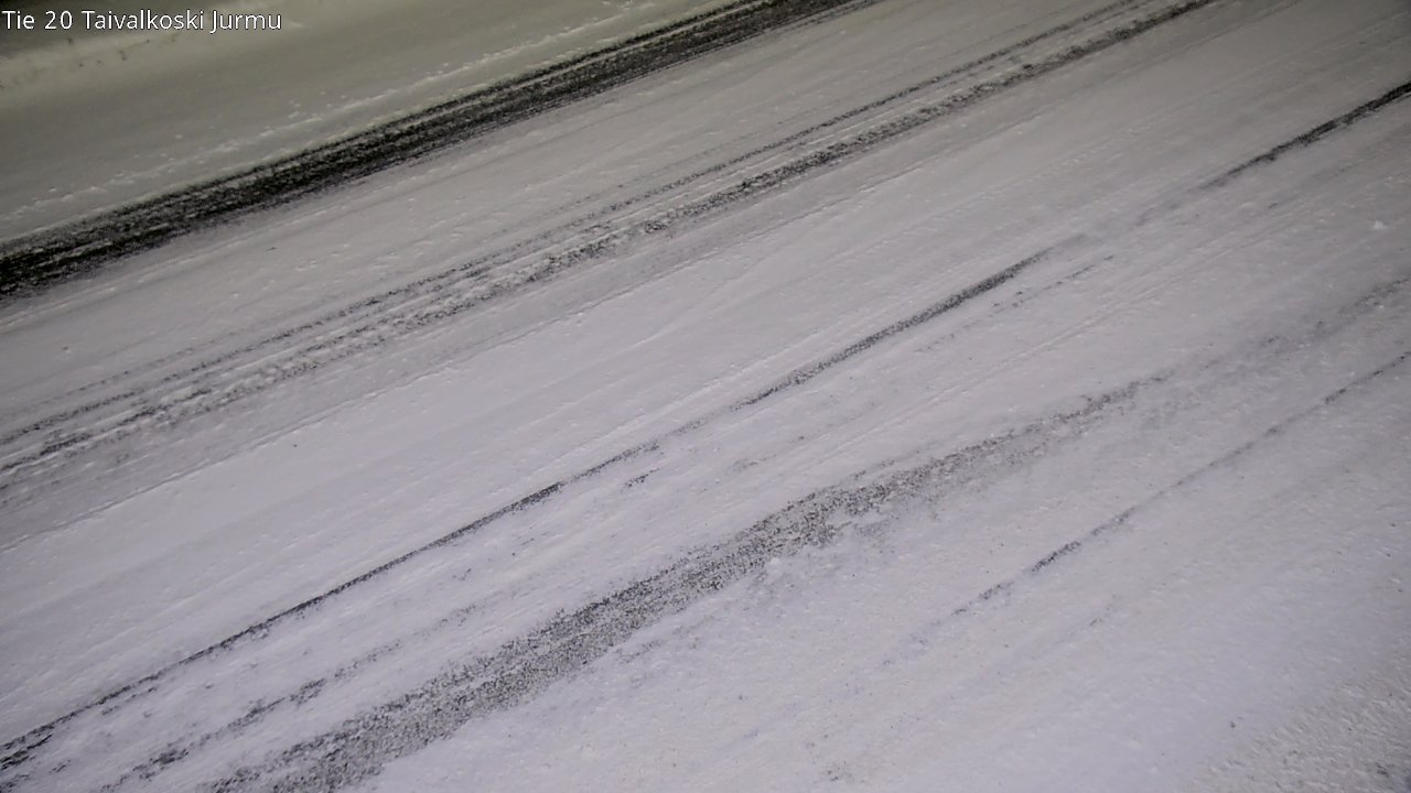 Weather Camera Image Väg 20 Taivalkoski, Jurmu, Taivalkoski, Pohjois-Pohjanmaa