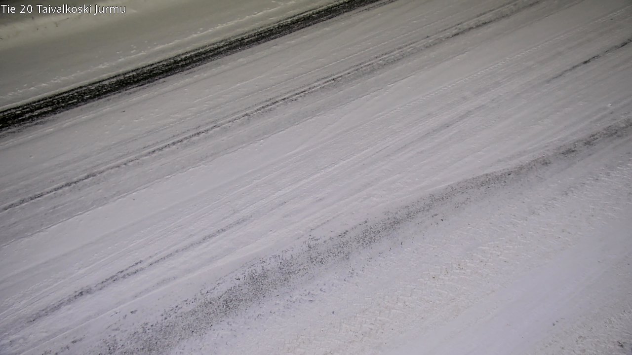 Weather Camera Image Väg 20 Taivalkoski, Jurmu, Taivalkoski, Pohjois-Pohjanmaa