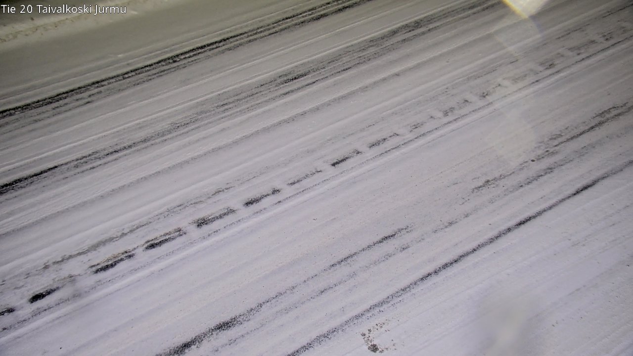 Weather Camera Image Väg 20 Taivalkoski, Jurmu, Taivalkoski, Pohjois-Pohjanmaa
