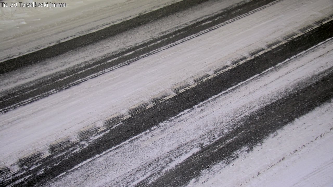 Weather Camera Image Väg 20 Taivalkoski, Jurmu, Taivalkoski, Pohjois-Pohjanmaa