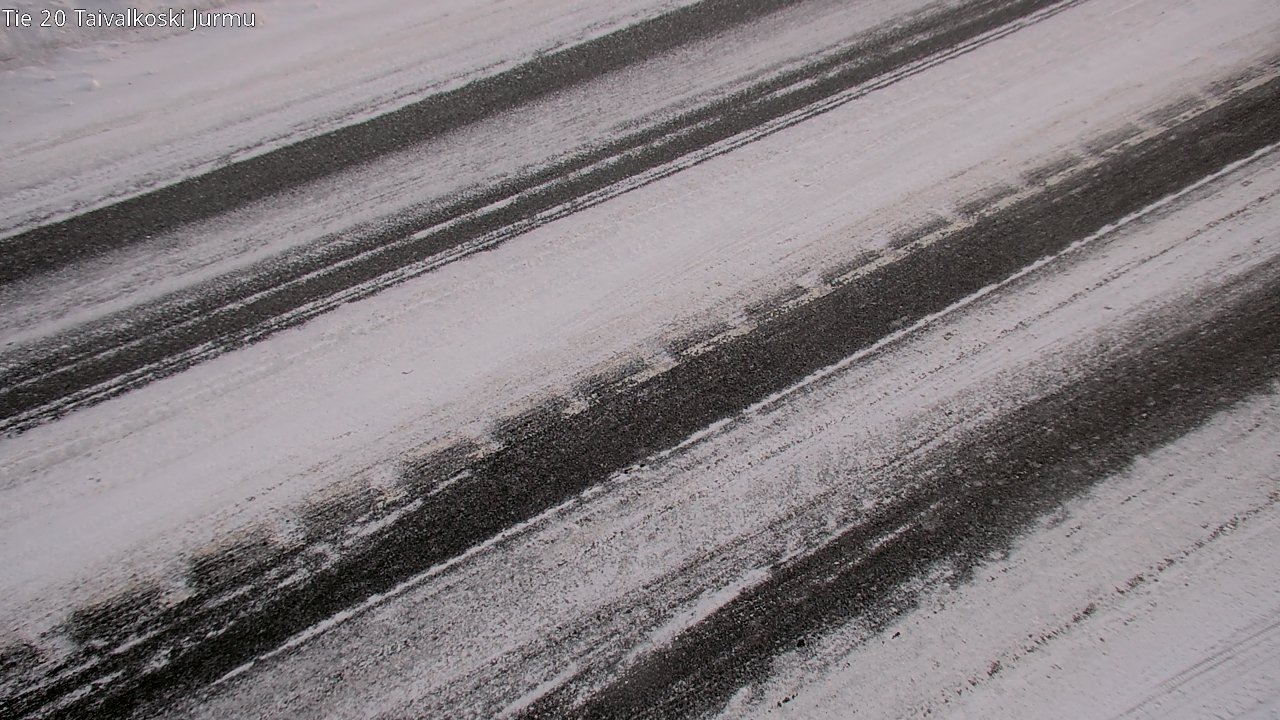 Weather Camera Image Väg 20 Taivalkoski, Jurmu, Taivalkoski, Pohjois-Pohjanmaa
