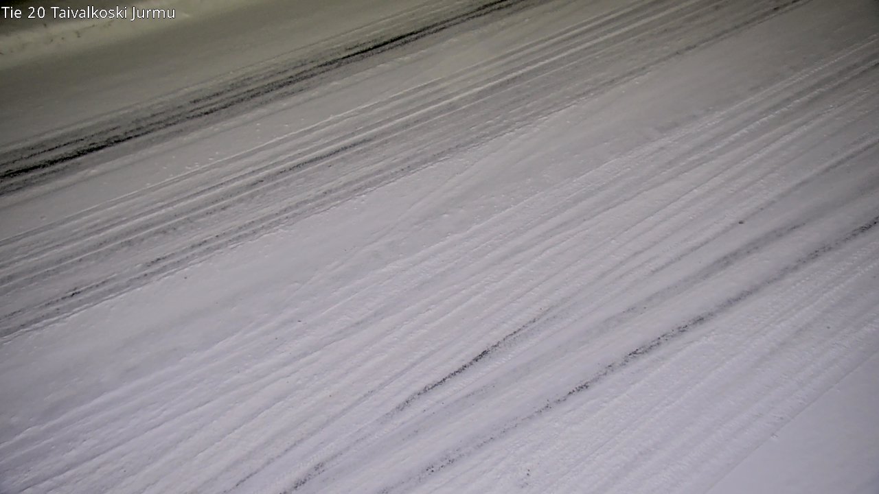 Weather Camera Image Väg 20 Taivalkoski, Jurmu, Taivalkoski, Pohjois-Pohjanmaa