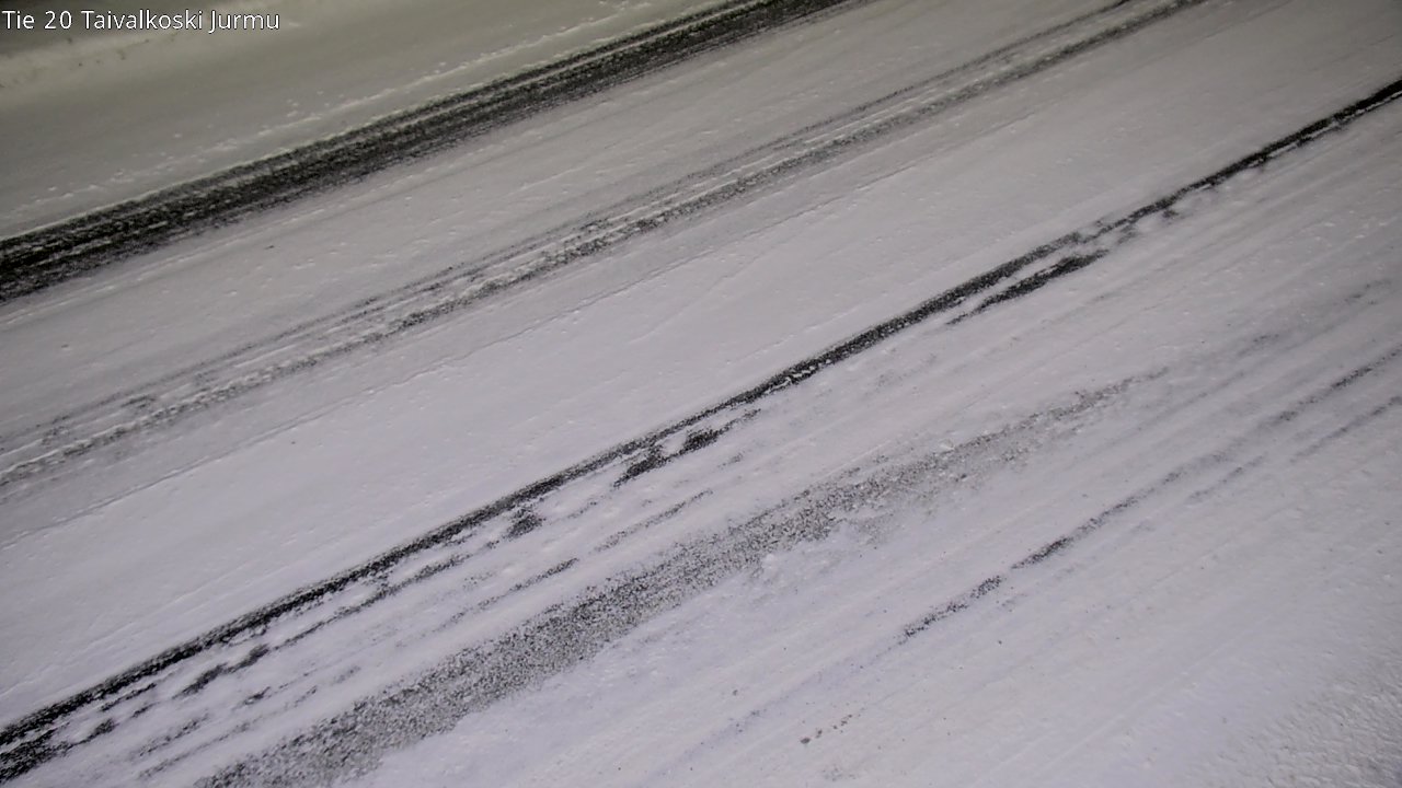 Weather Camera Image Väg 20 Taivalkoski, Jurmu, Taivalkoski, Pohjois-Pohjanmaa
