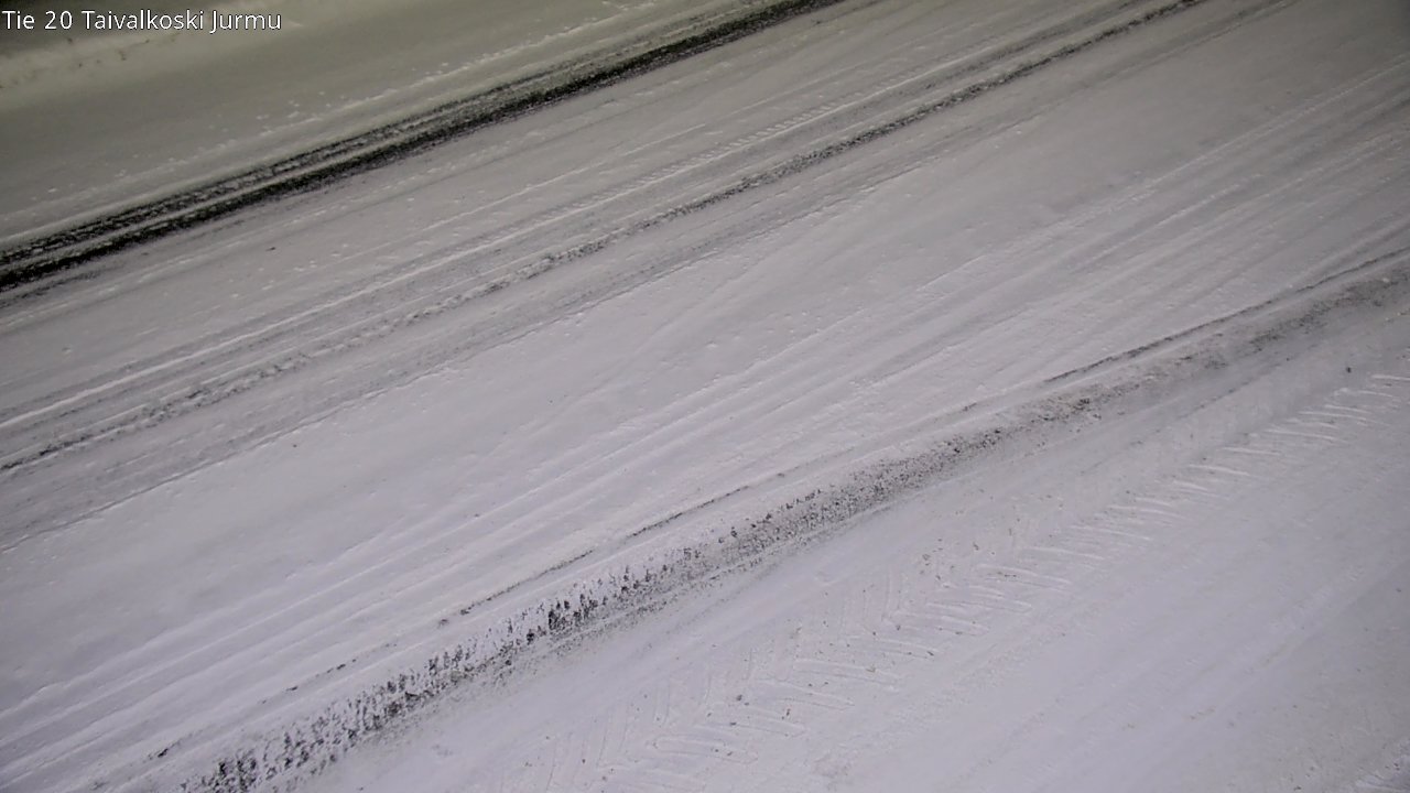 Weather Camera Image Väg 20 Taivalkoski, Jurmu, Taivalkoski, Pohjois-Pohjanmaa