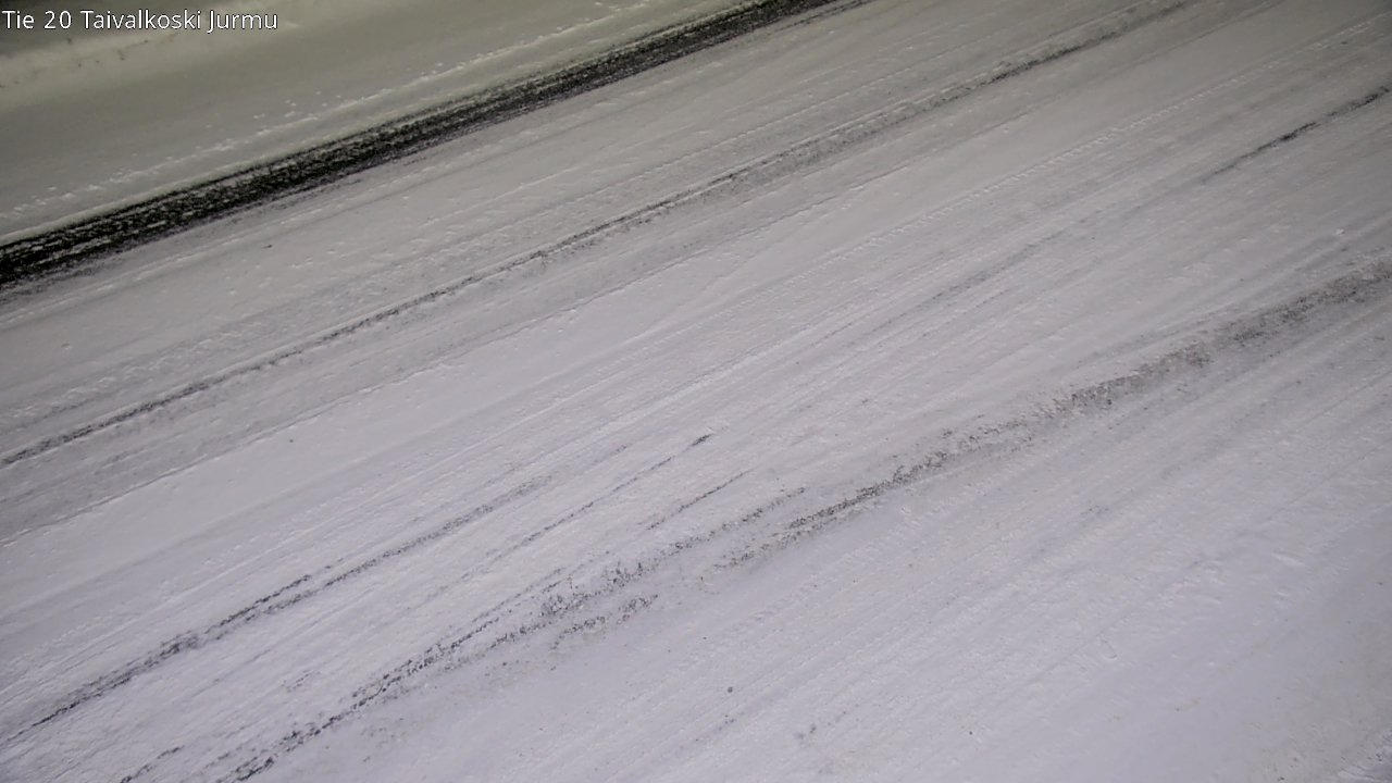 Weather Camera Image Väg 20 Taivalkoski, Jurmu, Taivalkoski, Pohjois-Pohjanmaa