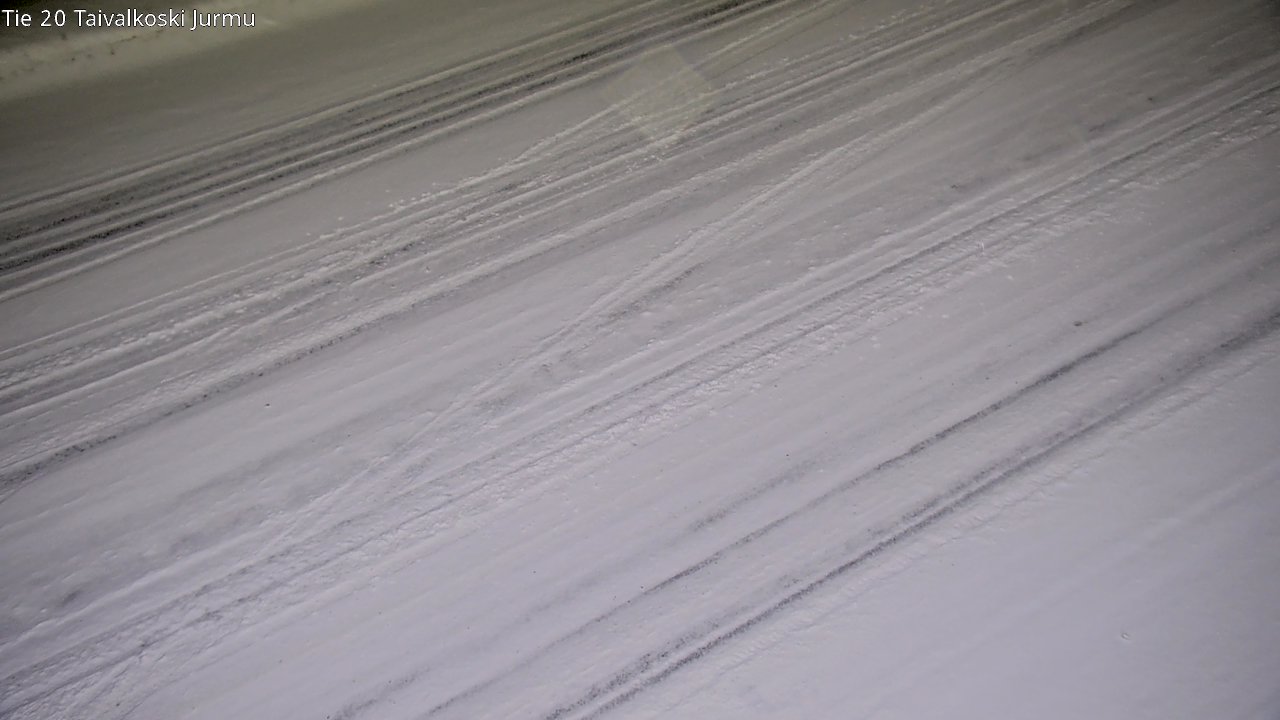 Weather Camera Image Väg 20 Taivalkoski, Jurmu, Taivalkoski, Pohjois-Pohjanmaa