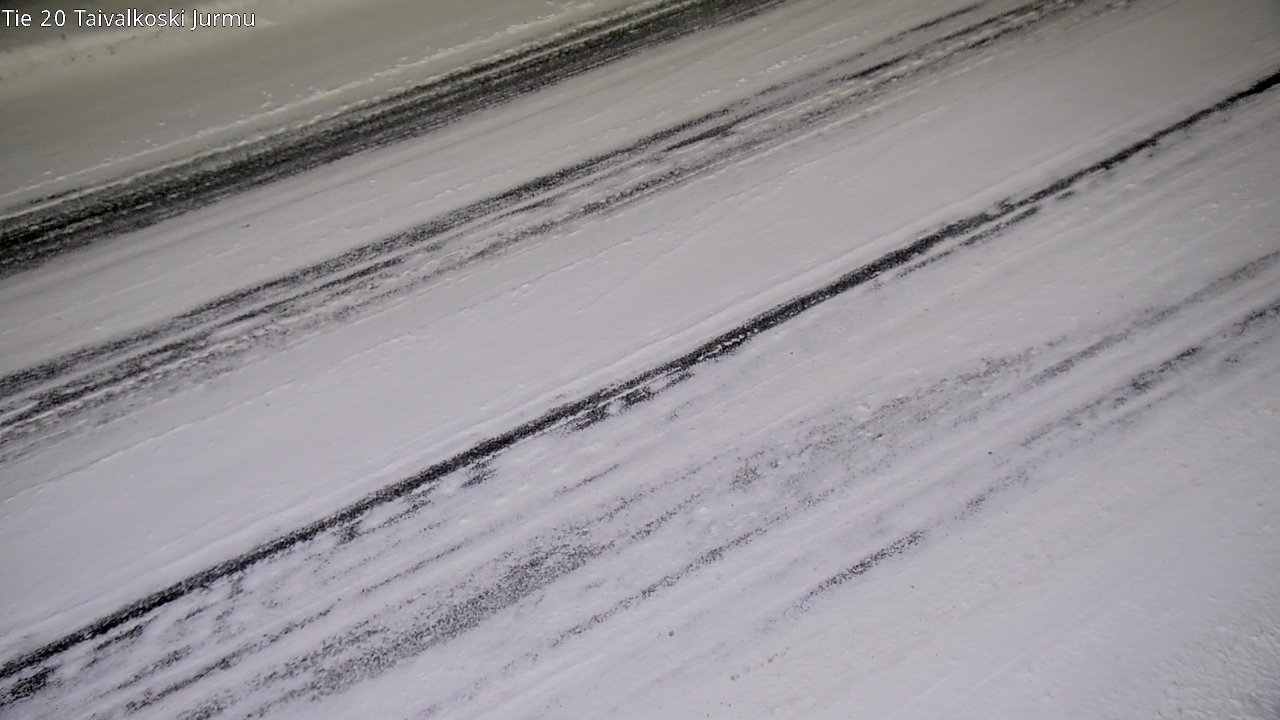 Weather Camera Image Väg 20 Taivalkoski, Jurmu, Taivalkoski, Pohjois-Pohjanmaa