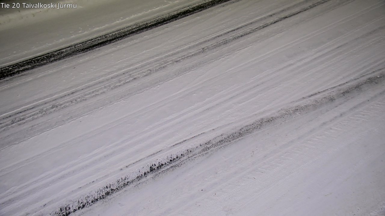 Weather Camera Image Väg 20 Taivalkoski, Jurmu, Taivalkoski, Pohjois-Pohjanmaa
