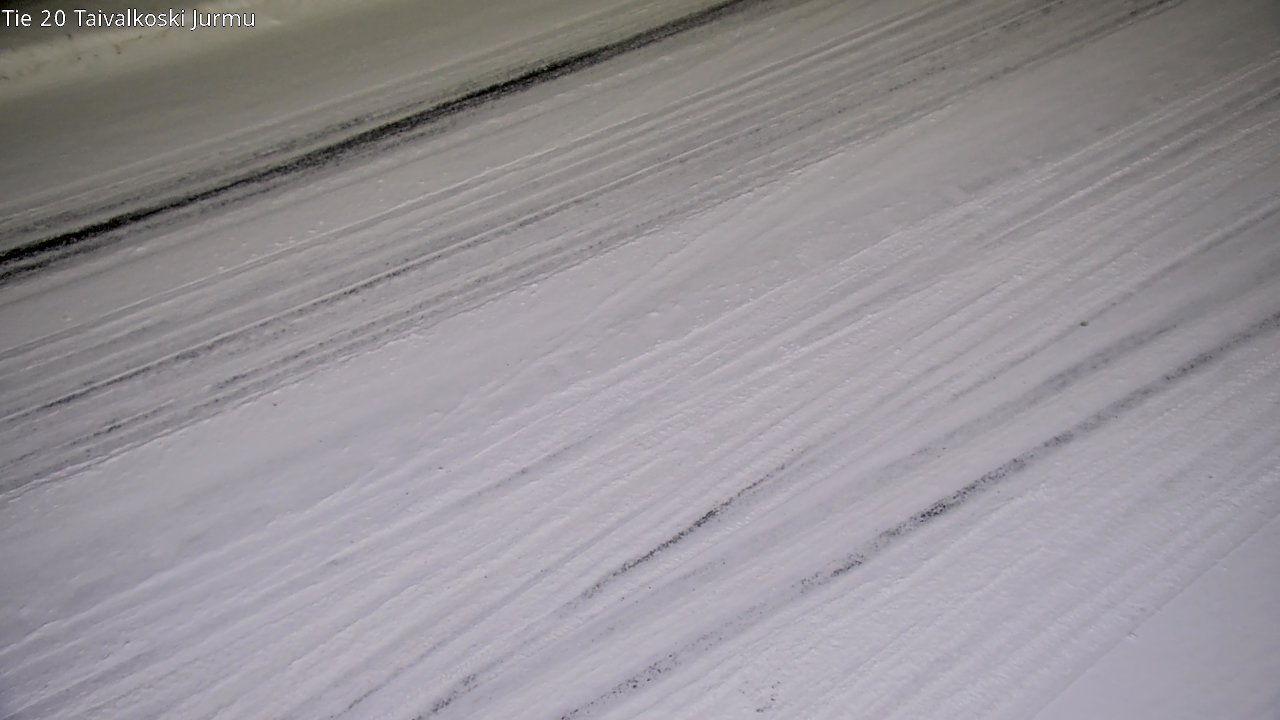 Weather Camera Image Väg 20 Taivalkoski, Jurmu, Taivalkoski, Pohjois-Pohjanmaa
