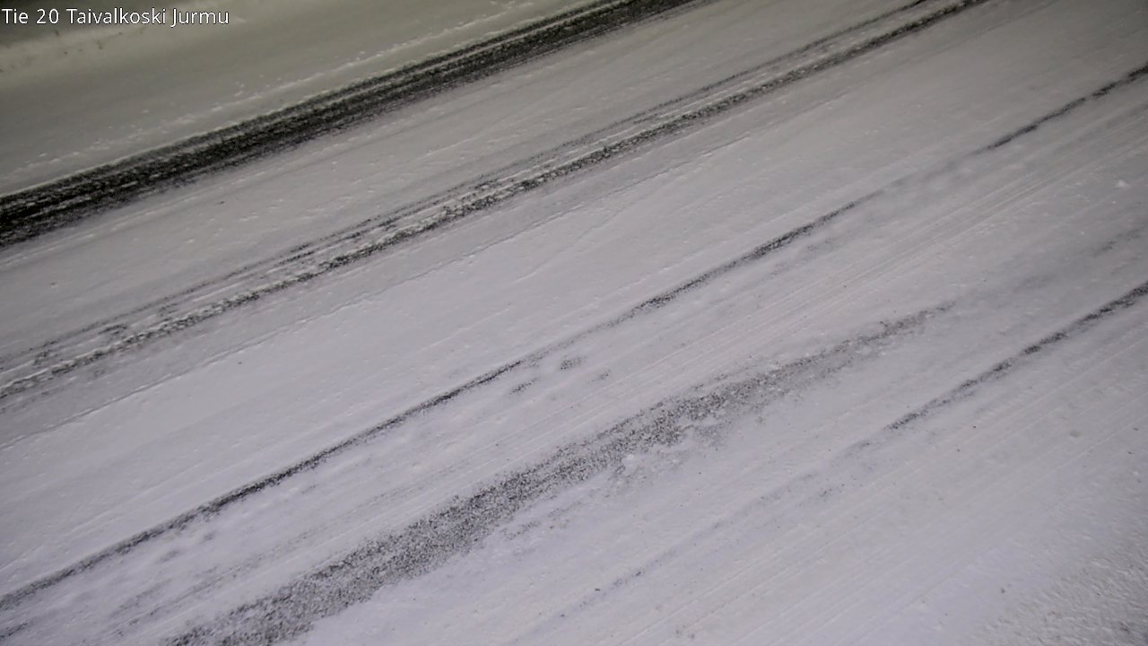 Weather Camera Image Väg 20 Taivalkoski, Jurmu, Taivalkoski, Pohjois-Pohjanmaa