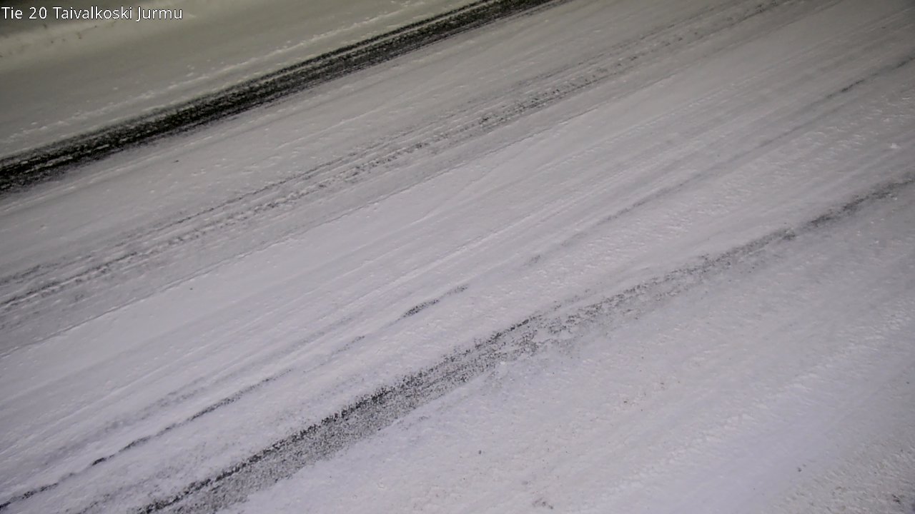 Weather Camera Image Väg 20 Taivalkoski, Jurmu, Taivalkoski, Pohjois-Pohjanmaa