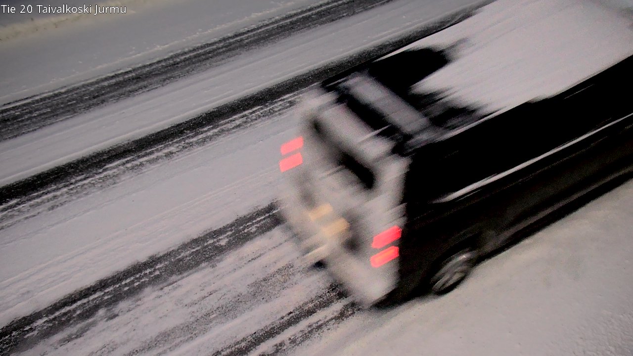 Weather Camera Image Väg 20 Taivalkoski, Jurmu, Taivalkoski, Pohjois-Pohjanmaa