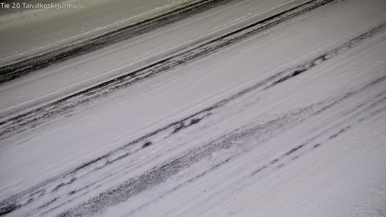 Weather Camera Image Väg 20 Taivalkoski, Jurmu, Taivalkoski, Pohjois-Pohjanmaa