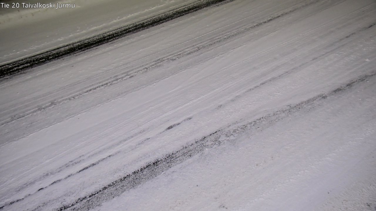 Weather Camera Image Väg 20 Taivalkoski, Jurmu, Taivalkoski, Pohjois-Pohjanmaa
